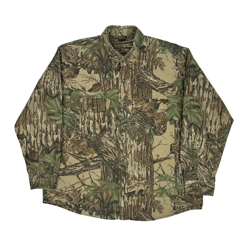 Spartan Camo Flannel Shirt - 2XL Camo Cotton