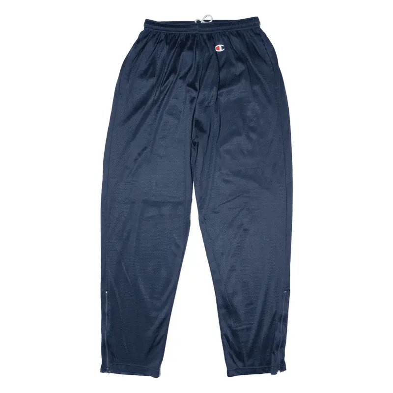 CHAMPION Track Pants Blue Nylon Tapered Mens L W28 L29
