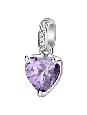 Brosway Fancy Magic Purple Heart Silver Pendant FMP28