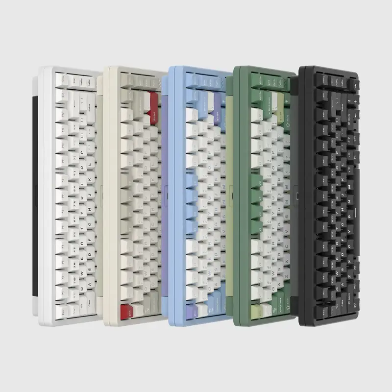 Womier SK75 75% VIA Support Wireless Aluminum Custom Keyboard Wired/2.4GHz Wireless/Bluetooth Tri-Modes mechanical custom key...