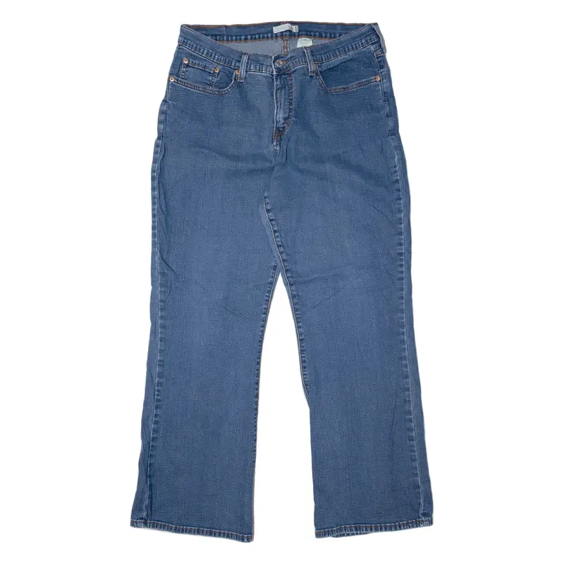 LEVI'S 512 Slimming Jeans Blue Denim Regular Straight Womens W32 L31