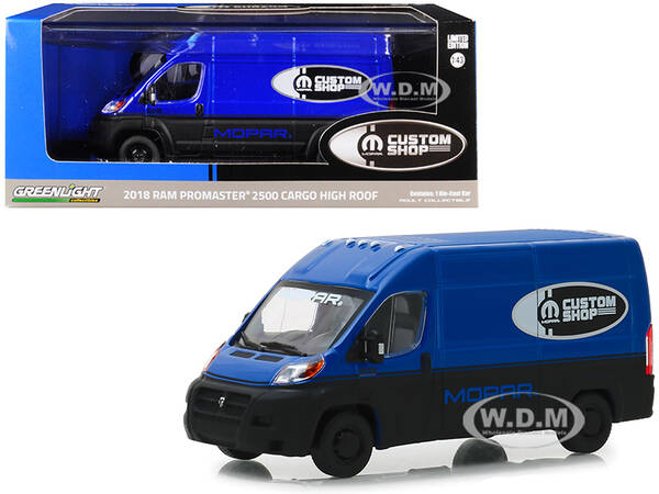 2018 RAM ProMaster 2500 Cargo Van High Roof Blue and Black \