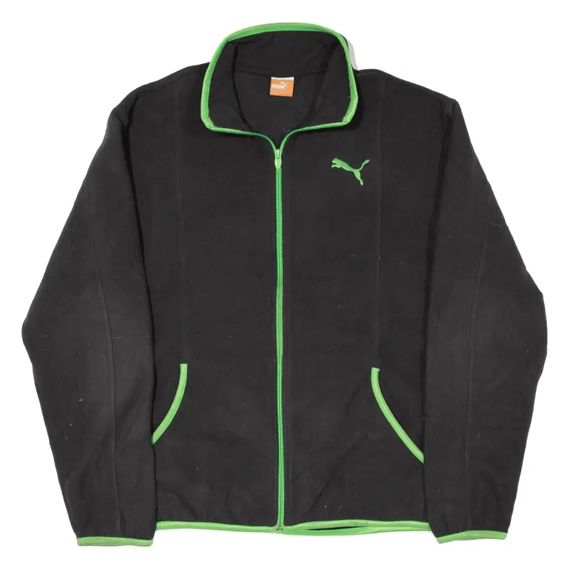 PUMA Fleece Jacket Black Mens XL