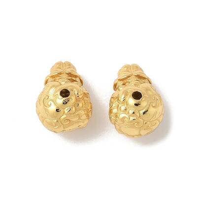Matte Gold Color 925 Sterling Silver 3 Hole Guru Beads