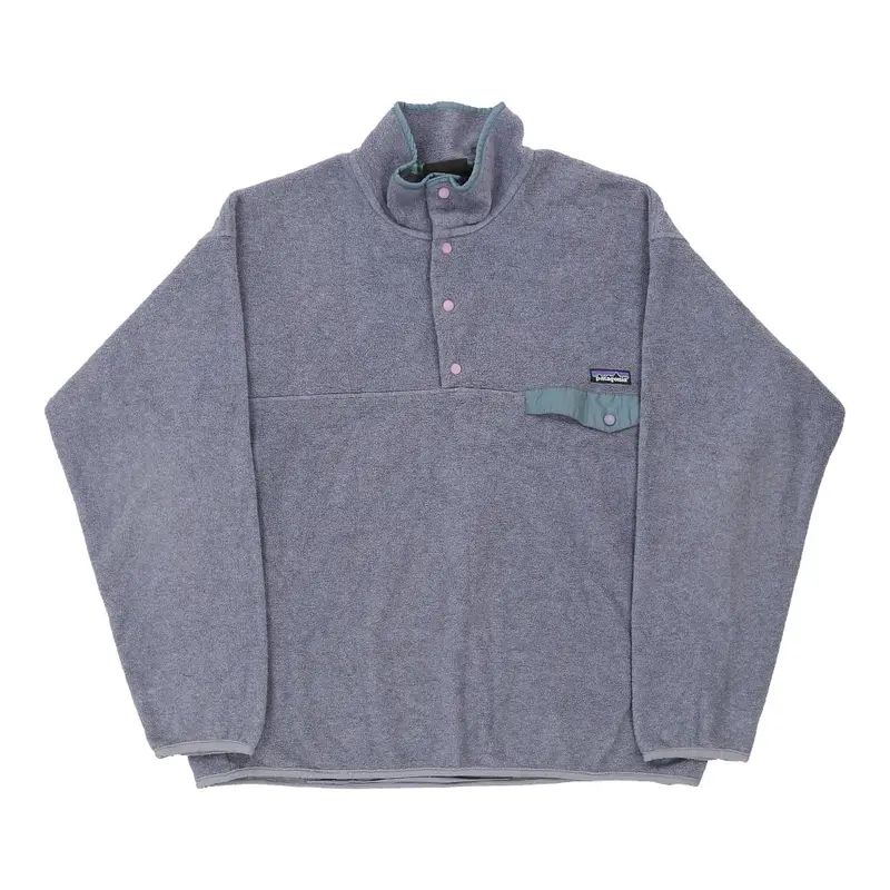 Synchilla Made In USA Patagonia Fleece - XL Purple Polyester