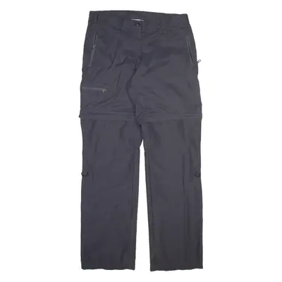 INOC Detachable Legs Mens Trousers Grey Regular Straight W32 L32