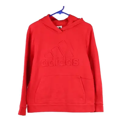 Age 14-16 Adidas Hoodie - Large Red Cotton