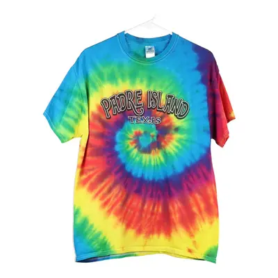 Padre Island Colortone Tie-Dye T-Shirt - Large Multicoloured Cotton