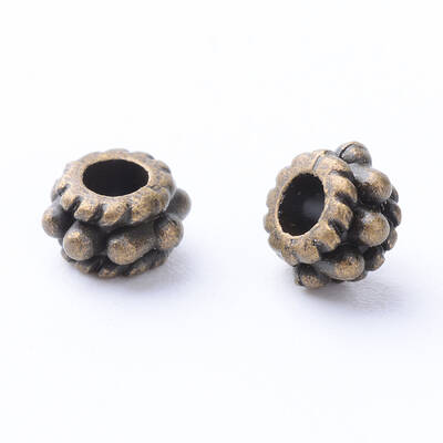 Tibetan Style Alloy Spacer Beads