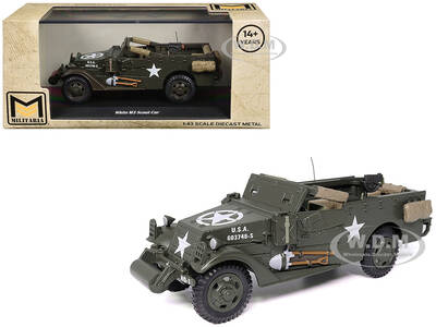 White M3 Scout Car Olive Drab \