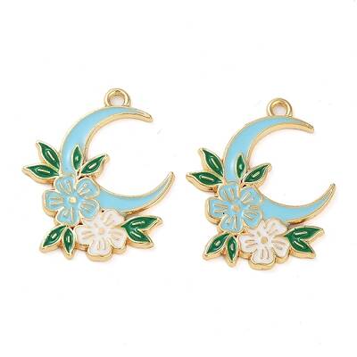 Rack Plating Alloy Enamel Pendants