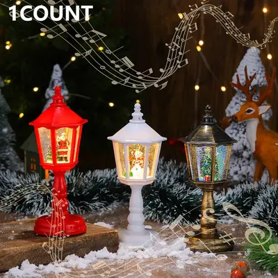 Christmas Themed Light, 1 Count Snowman & Tree & Santa Claus & Windmill Design Lamp, Decorative Light for Home Party Festival...