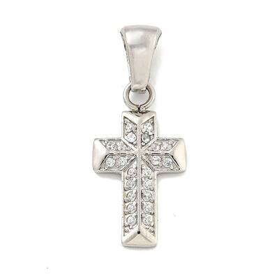 304 Stainless Steel Cubic Zirconia Pendants