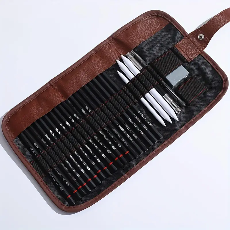 Sketching Pencil Set, Drawing Pencils and Sketch Kit, Artist Kit Includes Charcoal Pencils, Paper Erasable Pen, Sketch Pencil...