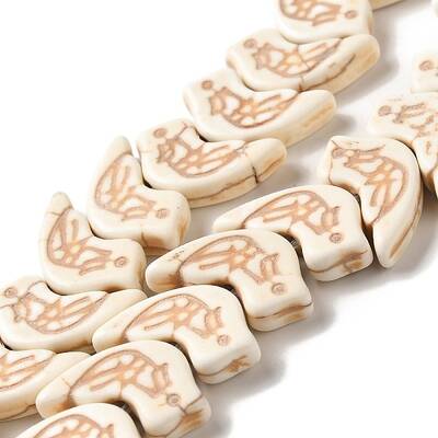 Synthetic Turquoise Dyed Beads Strands