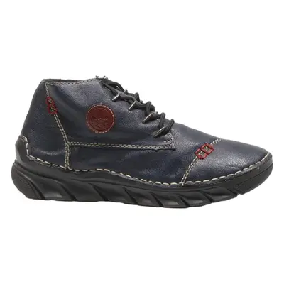RIEKER Ankle Boots Blue Leather Womens UK 4