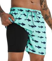 APTRO Men's Quick Dry 2 in 1 Swim Trunks with Compression Liner Swimsuit Swim Shorts Bathing Suits Beach Short Swimming Cloth...