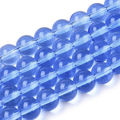 Transparent Glass Beads Strands