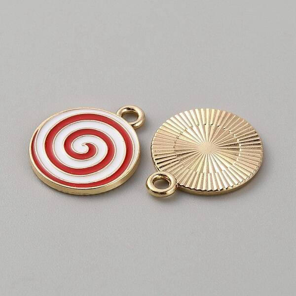 Christmas Themed Alloy Enamel Pendants