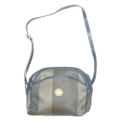ROCCOBAROCCO Womens Crossbody Bag Brown Leather Striped