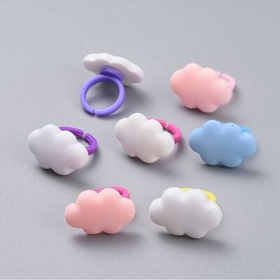Acrylic Cuff Finger Rings