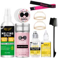 Wigs Accessory Essentials Kit Lace Front Wig Glue Lace Glue Remover Wig Caps Elastic Band Edge Brush Edge Control Gel Hair Wa...