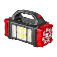 Portable Solar Powered LED Camping Lantern, 4 Light Modes USB Rechargeable Camping Flashlight for Men, Portable Search Light,...