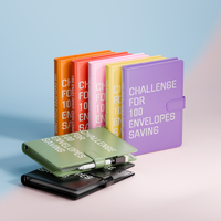 2025 Upgrade 100 Envelopes Saving Challenge with Pen, Easy and Fun Way to Save $5,050,  Savings Challenge Budget Binder, Plan...