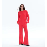 PUMIEY Women’s Loose-Fit Lounge Set Soft Stretchy Fabric Casual Home Wear Comfortable & Breathable Two-Piece Outfit Pajama ...