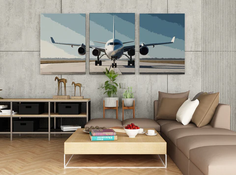 Aviation Elegance in Triptych