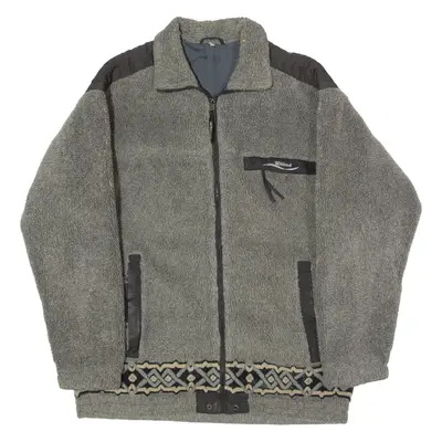 WIKLAND Mens Fleece Jacket Grey S