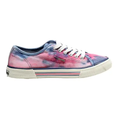TOM TAILOR Low Top Trainers Blue Canvas Womens UK 6