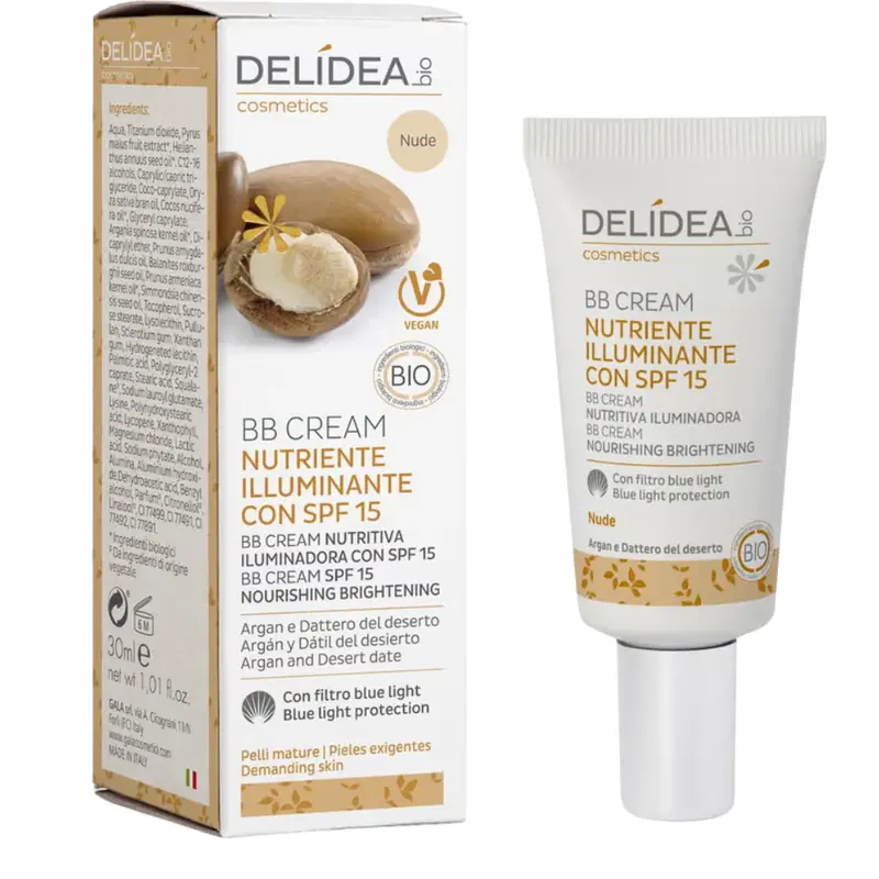 Delidea BB Cream Nourishing Illuminating SPF 15 Argan & Date Nude (30 ml)