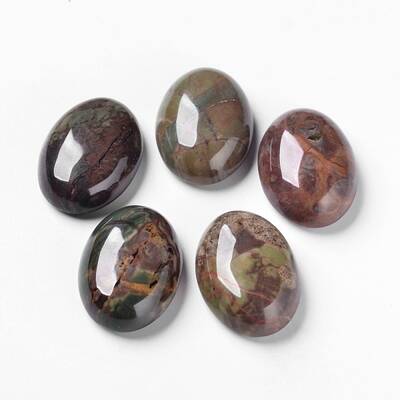 Natural Flower Agate Cabochons
