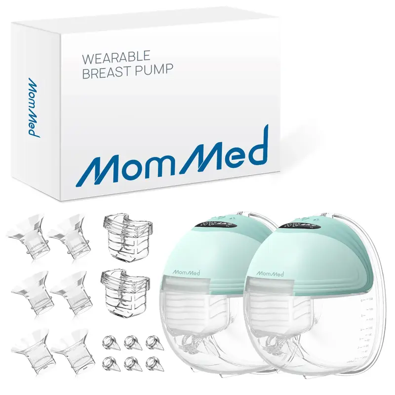 MomMed Wearable Breast Pump S21, Hands-Free Electric Breast Pump, Personalized Electric Portable Breast Pump, Large Capacity ...