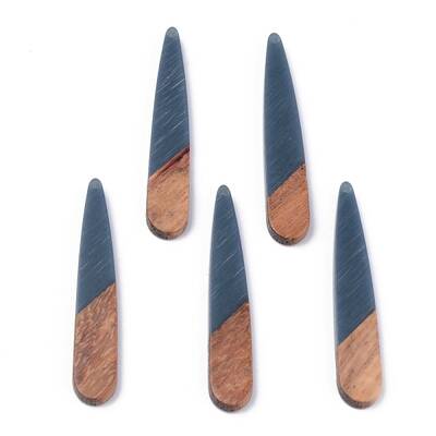 Resin & Walnut Wood Pendants