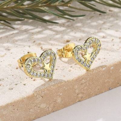 Brass Stud Earrings