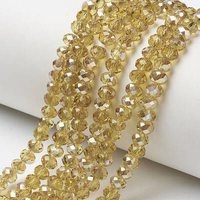 Electroplate Glass Beads Strands