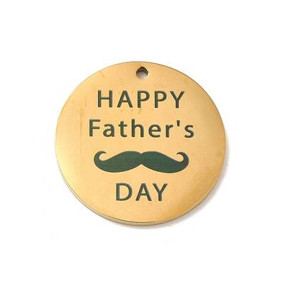 Father's Day Theme 304 Stainless Steel Pendants