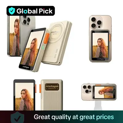 NINIEKAYAA XQ07 Handheld/XQ08 Magnetic Phone Rear Selfie Screen, Travel Selfie Same Screen Vlog Shooting Phone Display Screen...