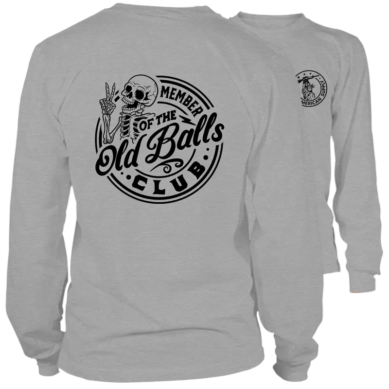 Old Balls Club - Long Sleeve Heather Gray