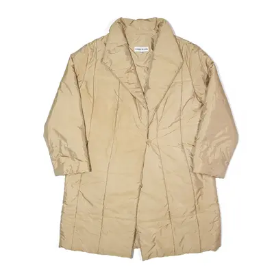 CERRUTI 1881 Insulated Box Puffer Coat Beige Womens UK 16