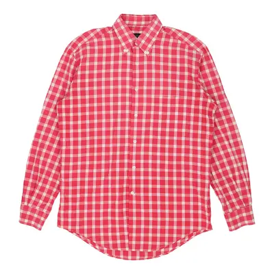 Gucci Checked Check Shirt - Medium Pink Cotton