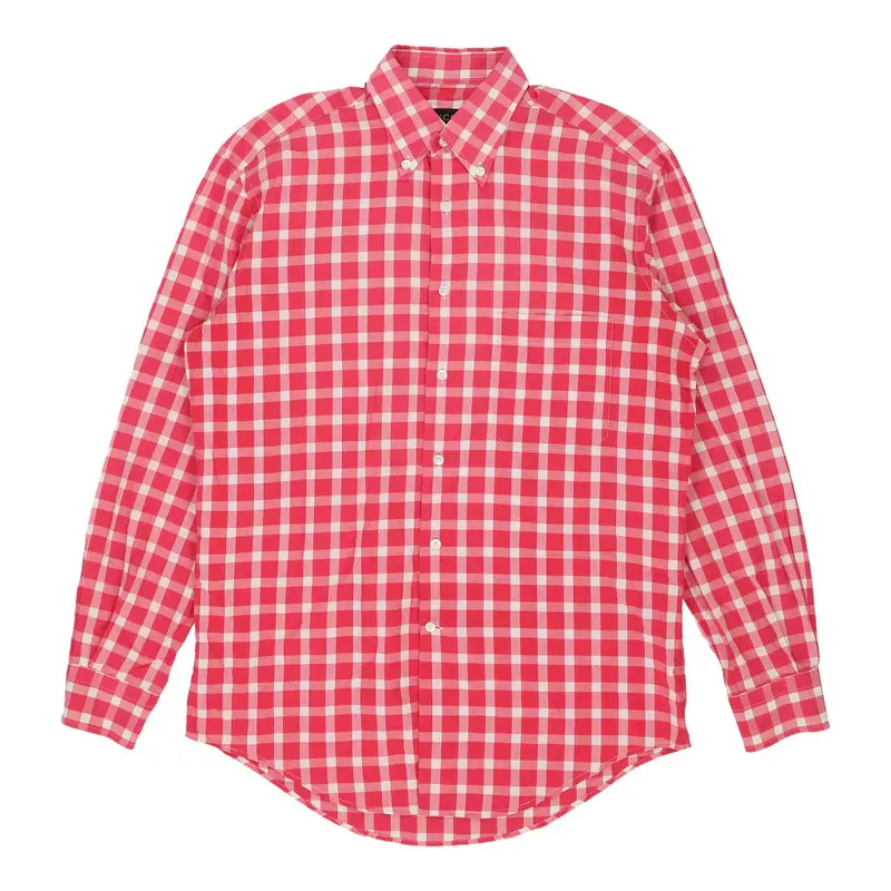 Gucci Checked Check Shirt - Medium Pink Cotton