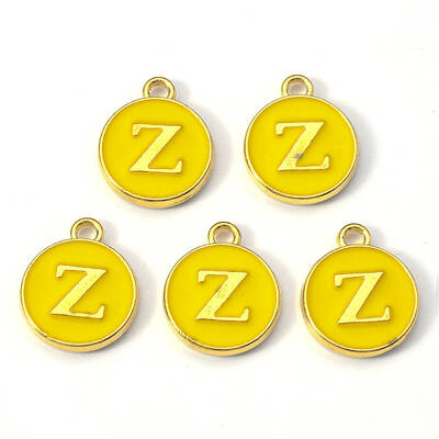 Golden Plated Alloy Enamel Charms