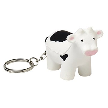 150 Promotional Cow Keyring Stress Reliever - Polyurethane