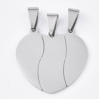 Tarnish Resistant 201 Stainless Steel Split Pendants