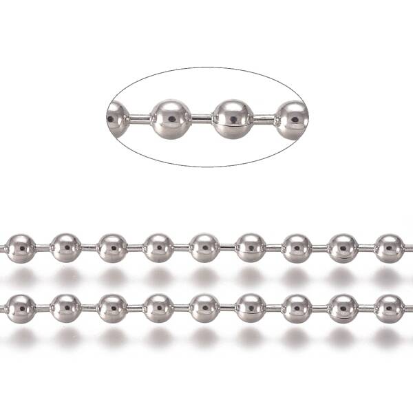 Tarnish Resistant 304 Stainless Steel Ball Chains