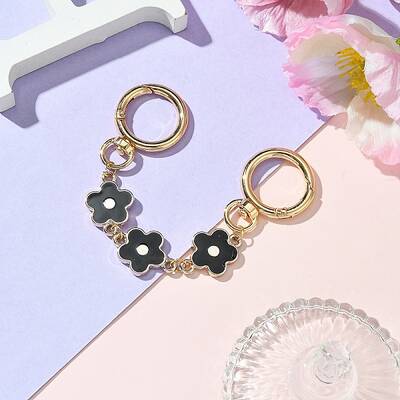Plastic Enamel Flower Link Bag Strap