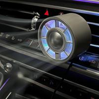 USB Car Air Conditioning Outlet Clip Fan, Car Air Outlet Fan with LED Atmosphere Light, Small Fan for Cooling Car Interior in...